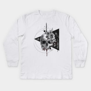 Geometric Skull Kids Long Sleeve T-Shirt